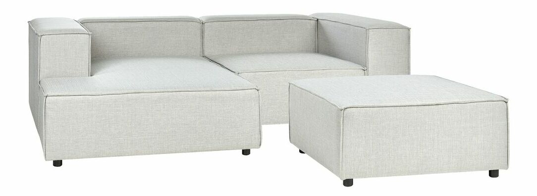 Rohová sedacia súprava s taburetkou Afrika (sivá) (P)