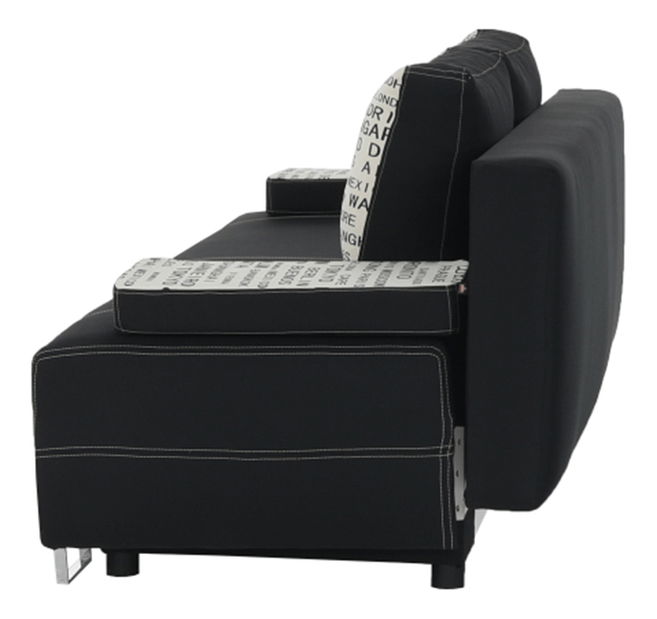 Háromszemélyes kanapé Elize fekete 