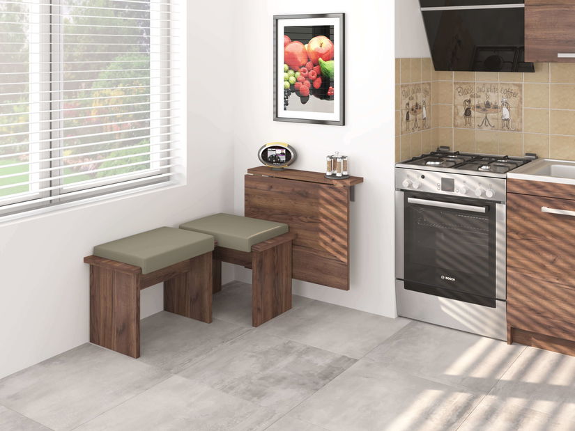 Blagovaonski stol na razvlačenje Elston 7 (craft tobaco) (za 2 osobe)