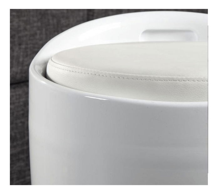 Taburet Dakota (biela)