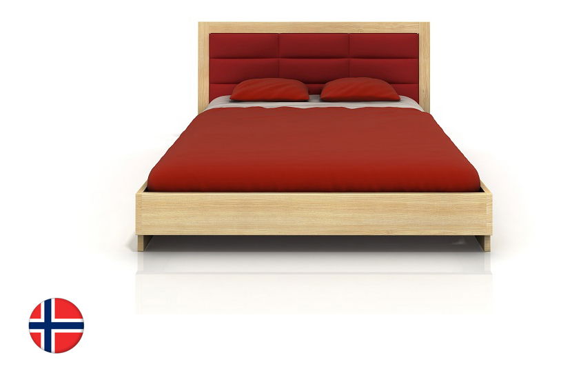 Manželská posteľ 180 cm Naturlig Stjernen Long (borovica) (s roštom)