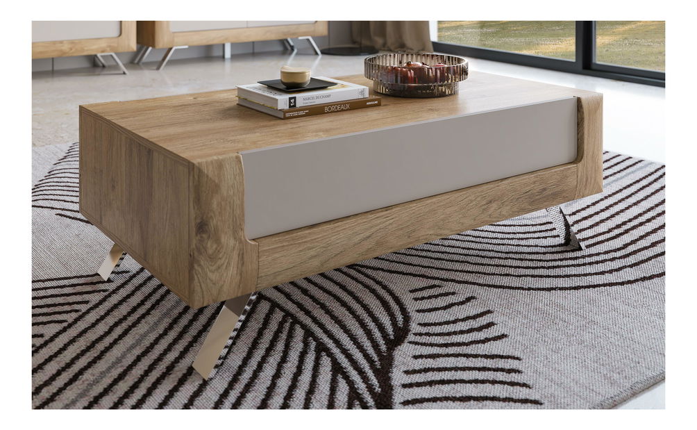 Măsuță cafea Kassie Typ 99 (Cașmir + Stejar auriu harbor)