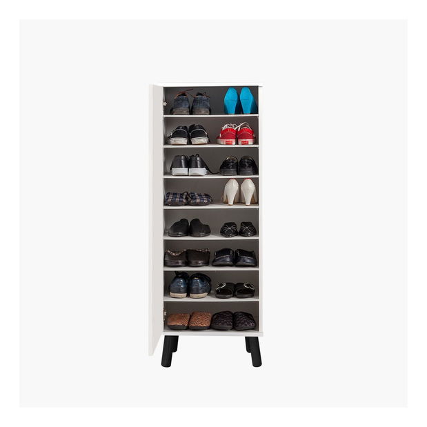 Pantofar Beside 26 (alb + negru)