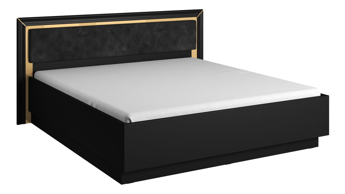 Manželská posteľ 180 cm Arnold Typ 32 (čierna)