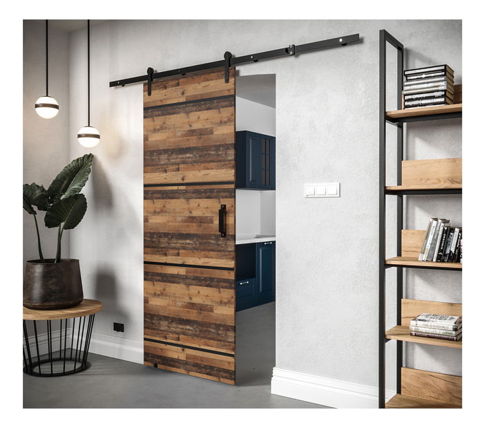 Posuvné dvere 90 cm Lorriane IV (drevo old style)