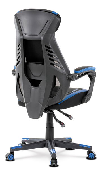 Fotoliu de birou/ gaming Ymbun-Y213-BLUE (negru + albastru)