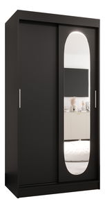 Ruhásszekrény 100 cm Ronny (fekete)