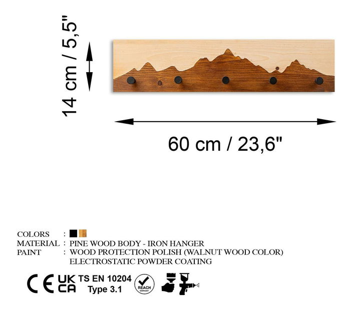 Fali fogas Notopo (natural + dió) 