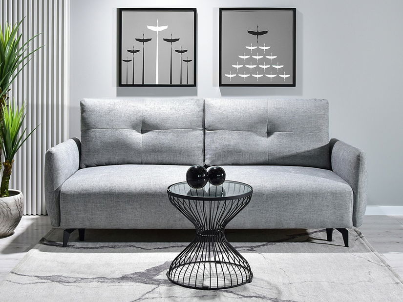 Pohovka dvojsedačka Lasciare (sivá + čierna)
