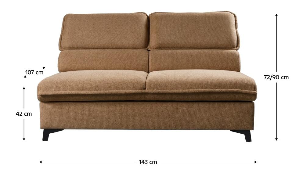 Canapea două locuri cu sp. depozitare Monky (matana 08) 