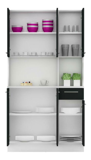 Kuhinjski kutak Palermo NEW (bijela + crna)