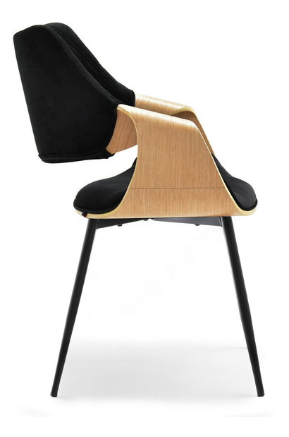Stolica Rolf K (crni hrast + crna)