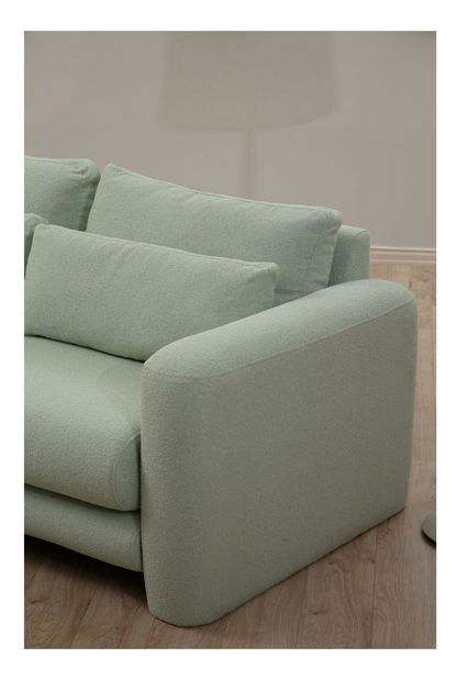 Kutna garnitura Lelysena (L) (zelena + crna)