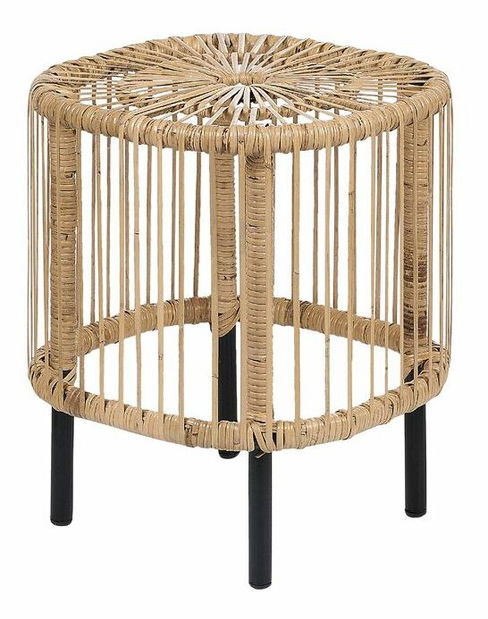 Set 2 ks záhradných konferenčných stolíkov Cordelia (prírodná)