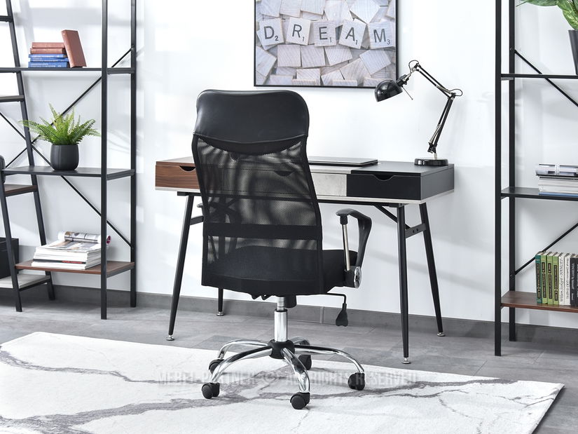 Scaun Osla (negru + crom)