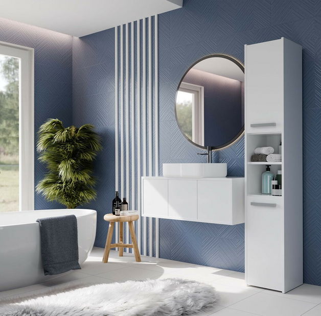 Kúpeľňová skrinka Samways 1 (biela)