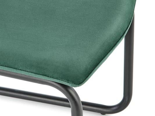 Jedálenská stolička Kingli (tmavozelená)