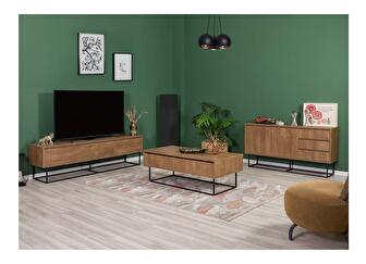 Mobilier living Lexuna 22 (Nuc + Negru)