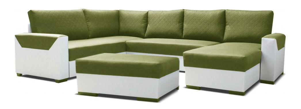 Rohová sedačka U Safiro LB+2+L (s taburetkou) (P) 5