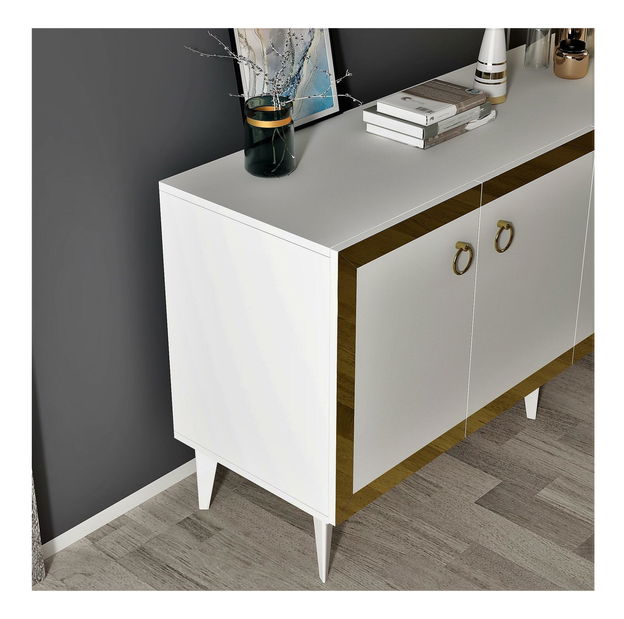 Skrinka Muvuta 1 (biela + zlatá) 