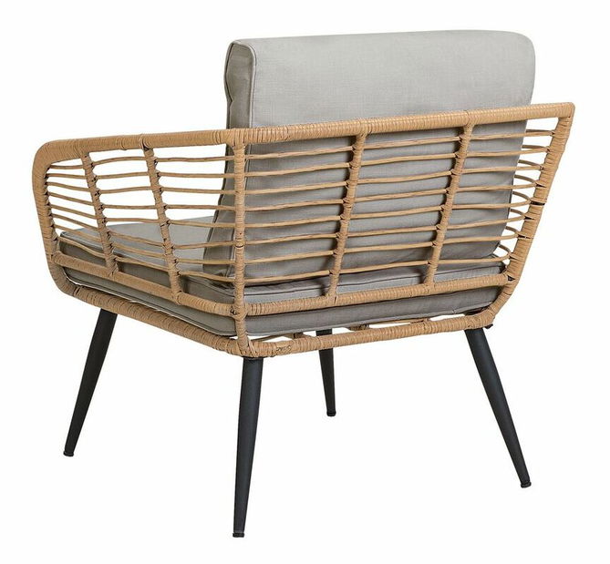 Záhradný set Cary (svetlosivá) (s vankúšom) (pre 2 osoby)