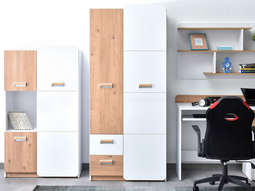 Mobilier cameră studenți Clerigo 04 (alb)