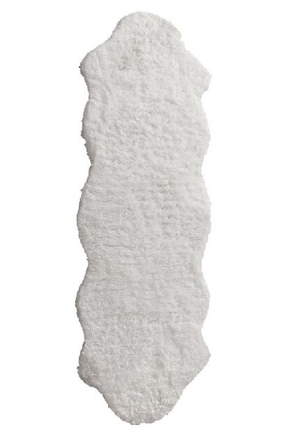 Kusový koberec Sheep Skin 100 White (60x180)