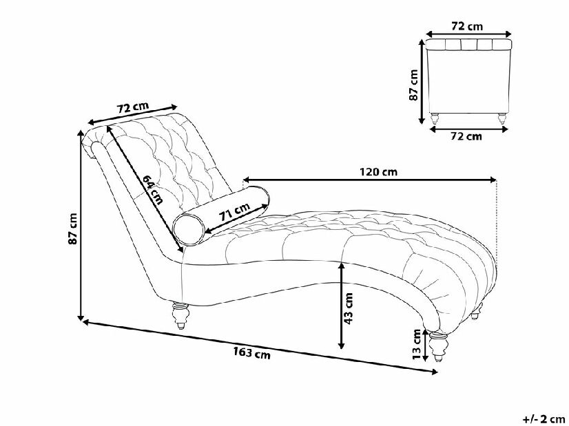 Sofa MARDIN (tamno crvena)