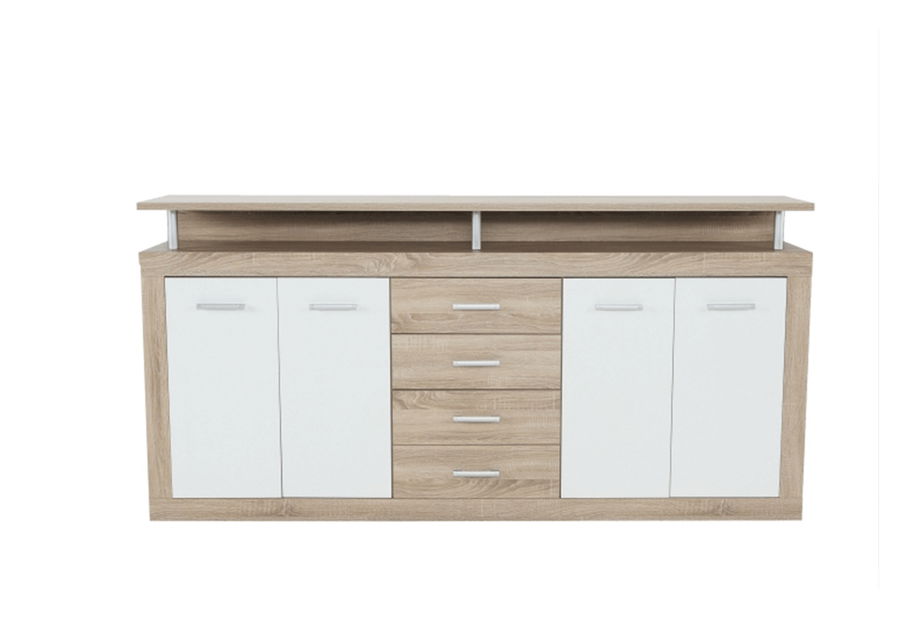 Komoda Jachim Julos New hrast sonoma + bijela 