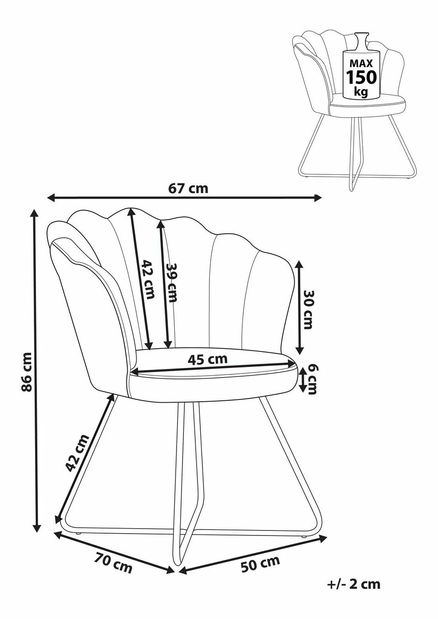 Kreslo Lovly (biela)