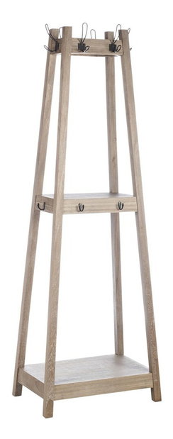 Doplnok do domácnosti Jolipa Vešiak na kabáty (60x40x175cm) (Hnedá)