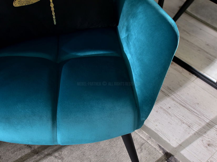 Fotoliu Kikino (turcoaz + negru)