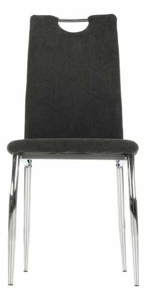 Scaun de sufragerie Odile new (gri maro + Crom)