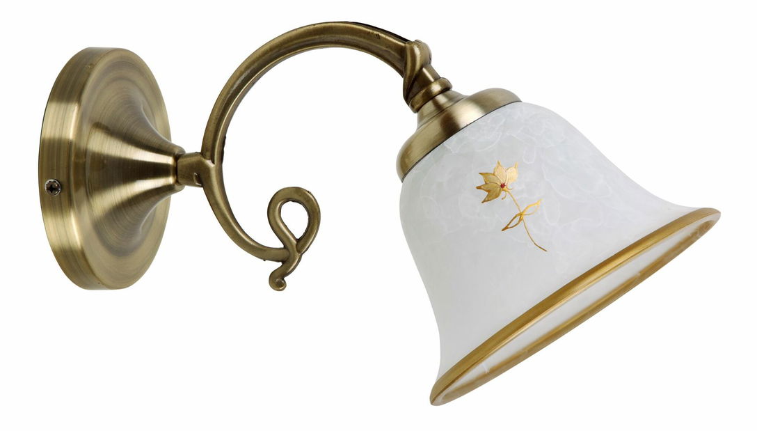 Nástenné svietidlo Art Flower 7171 (bronzová + ryžové kamenné sklo)