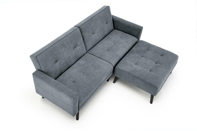 Sofa s tabureom Corner (siva)