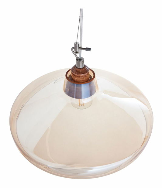 Závesná lampa Analia (priehľadná)