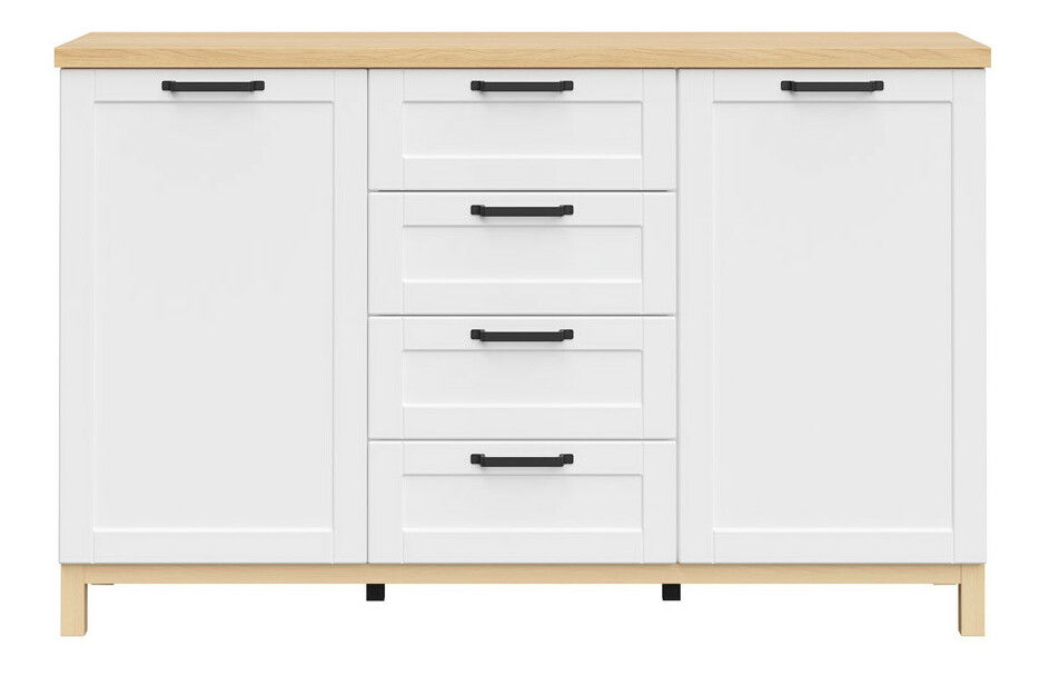 Comodă Haga KOM2D4S (Alb)