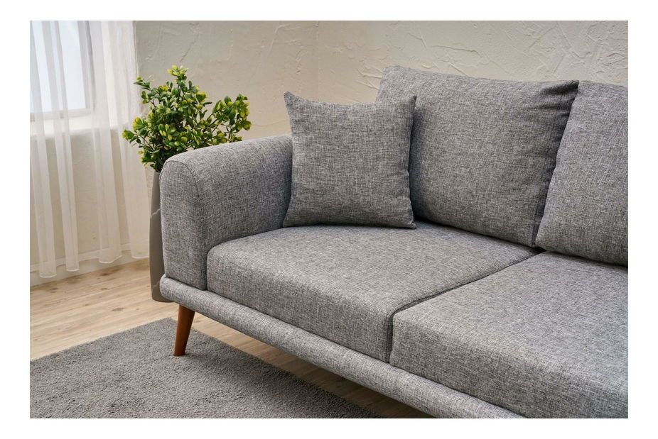 Rohová sedačka Sorenella (P) (sivá)