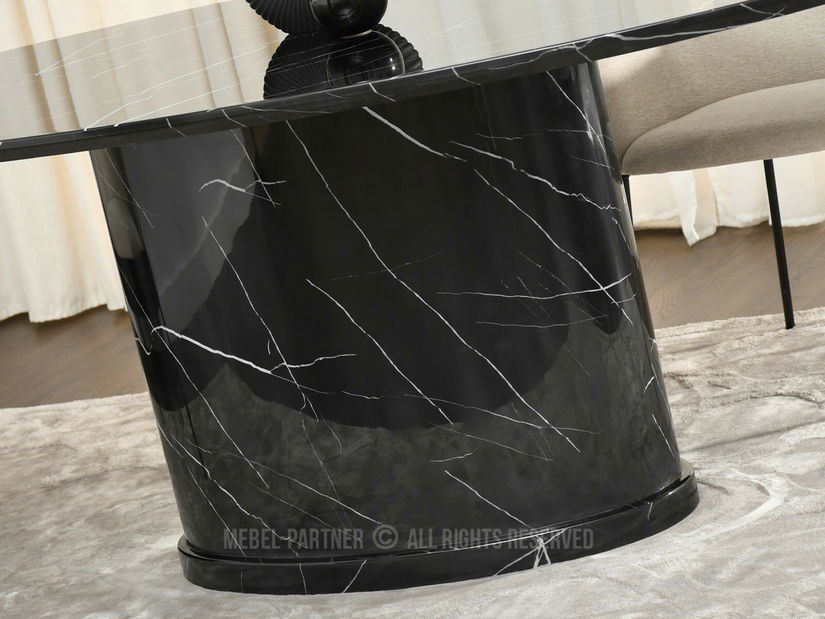 Étkezőasztal Buque (fekete)