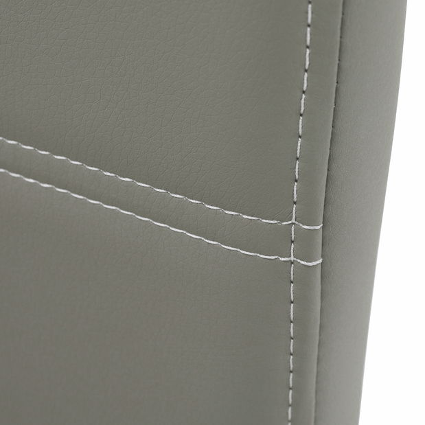 Blagovaonska stolica Abalia New (svjetlosiva + krom) 