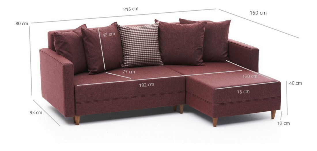 Colțar Adam (D) (roșu)