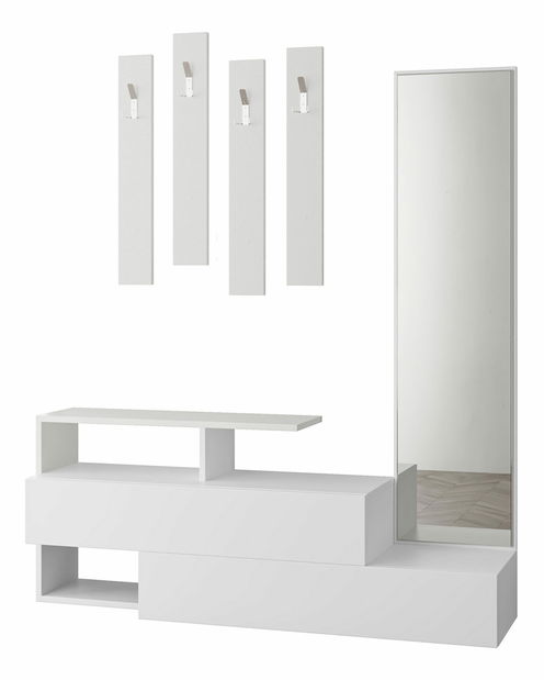 Set mobilier pentru hol Rambo (Alb)