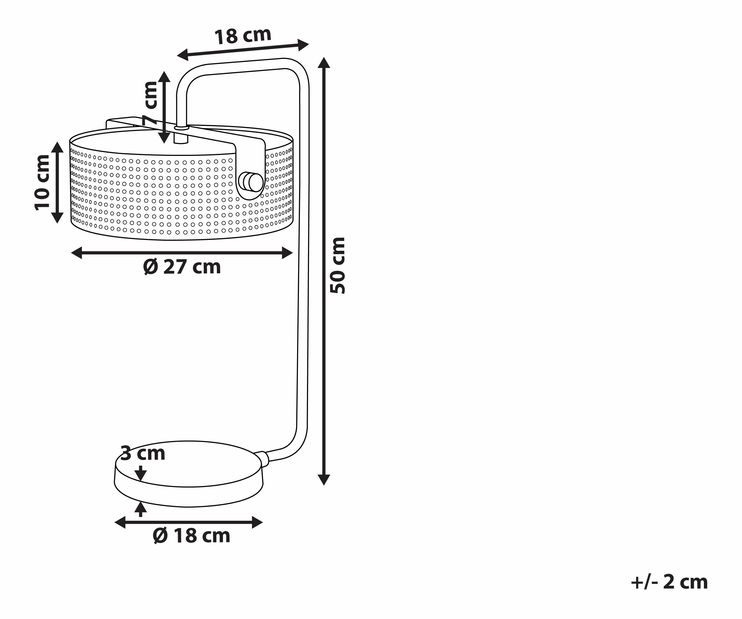 Lampă de masă HALEY (auriu)