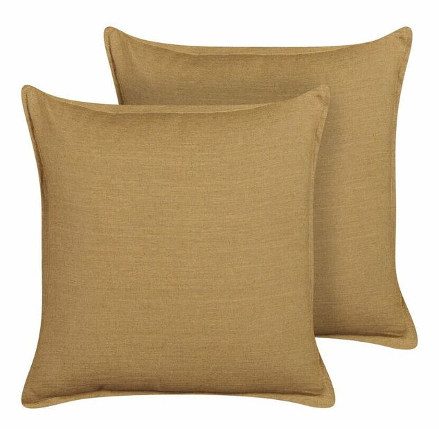 Set 2 buc perne decorative 45 x 45 cm Subut (galben)