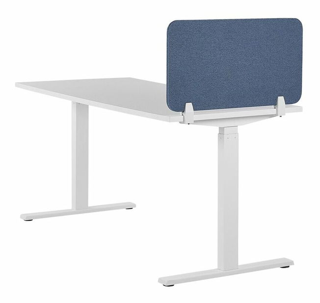 Prepážka na pracovný stôl 72x40 cm Whitley (modrá)