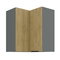 Sarok felső konyhaszekrény Carminia 60x60 GN-72 2F (90) (cremona tölgy + antracit)