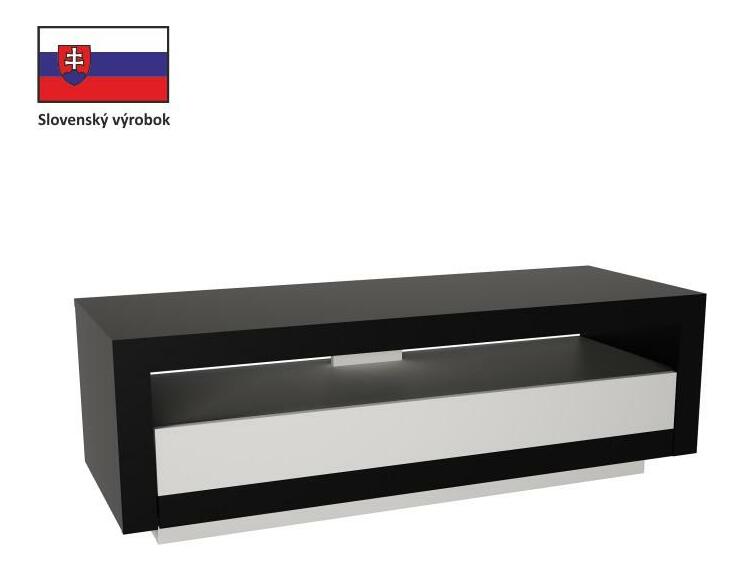 TV asztal/szekrény Ambleside (fekete + fehér) *kiárusítás