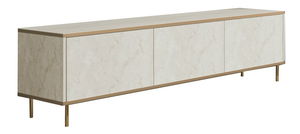 TV stolić/ormarić Iris (travertin + zlatna)