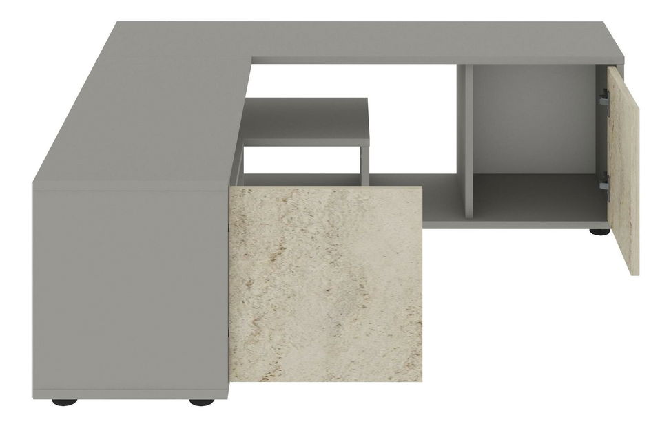 TV stolić/ormarić Rosyna (sivi travertin)