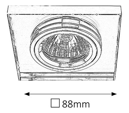 Vstavané svietidlo Spot Fashion 1147 (chrómová)